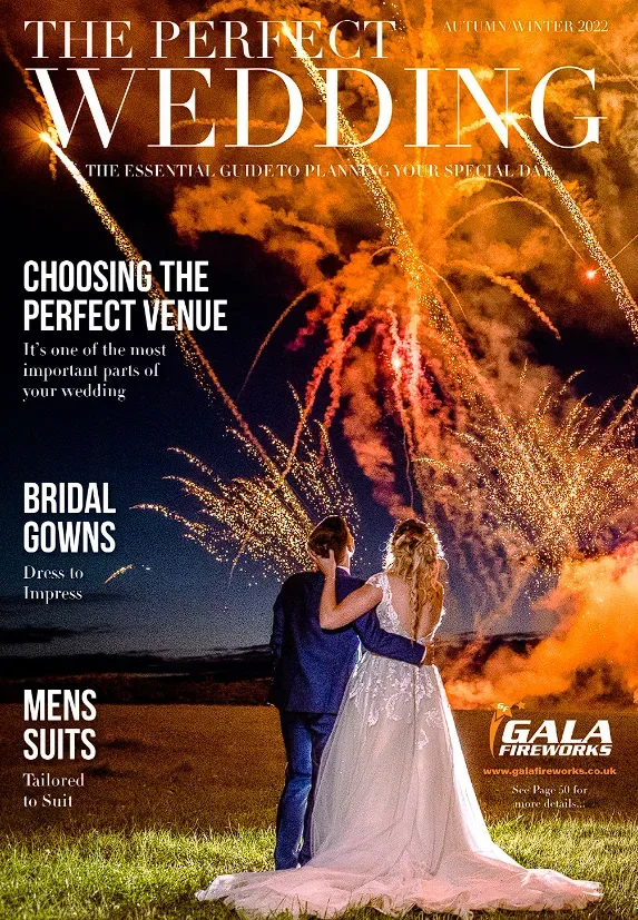 The cover of The Perfect Wedding magazine.