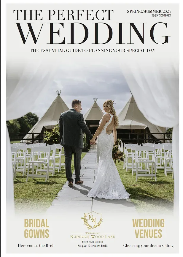 The perfect wedding magazine cover, published by a renowned photographer.