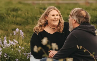 Warm Sunset Engagement Photoshoot at Cleethorpes Boating Lake – Kirsty & John