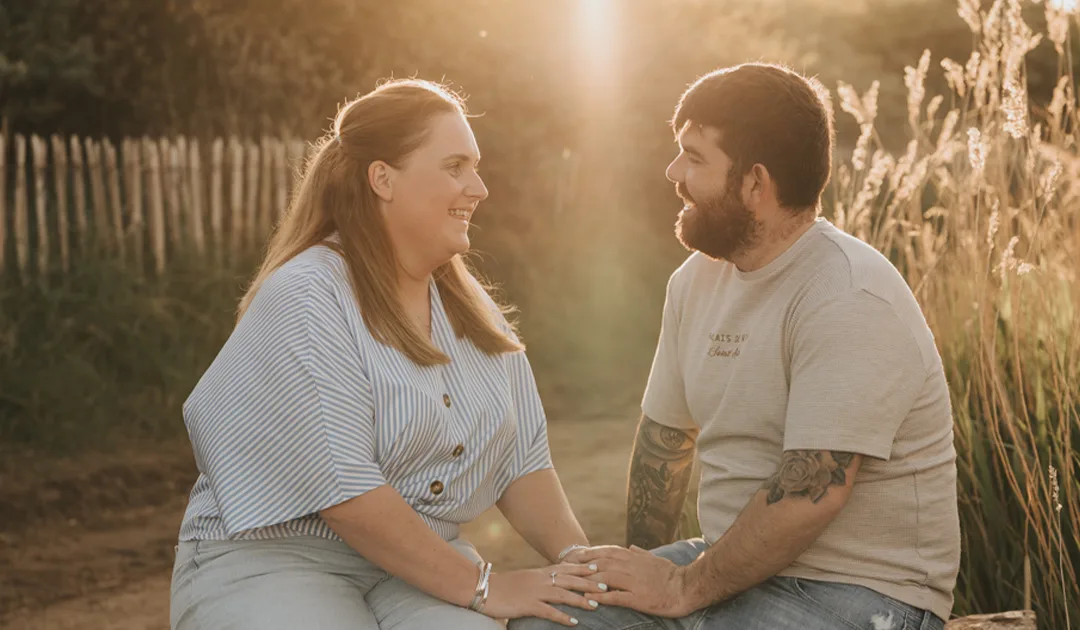 Golden Hour Engagement Shoot at Cleethorpes | Amy & Ethan