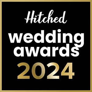 Square image with a black background and a gold border. White text reads "Hitched wedding awards," with large gold numbers beneath saying "2025." The bold, elegant design celebrates a wedding awards event—perfect for your page footer. © Aimee Lince Photography - Wedding photographer in Lincolnshire, Yorkshire & Nottinghamshire